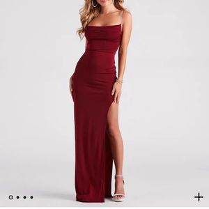 Rhinestone Strap Formal Dress / Prom Dress